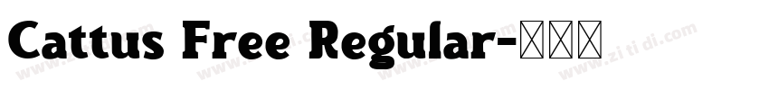 Cattus Free Regular字体转换